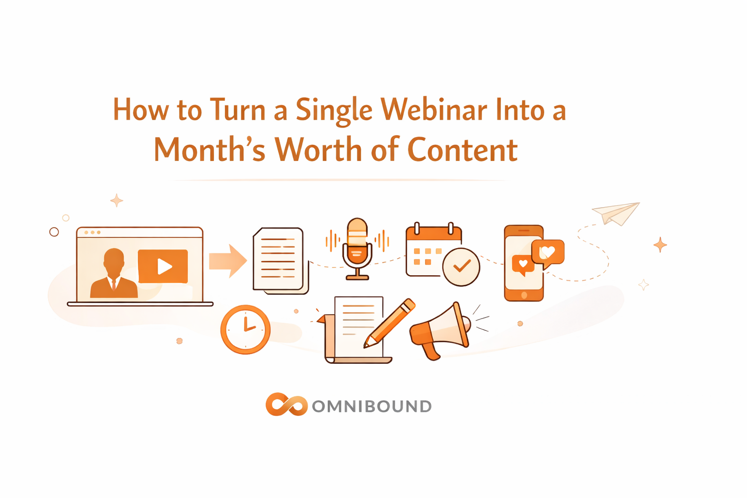 How to Turn a Single Webinar Into a Month's Worth of Content